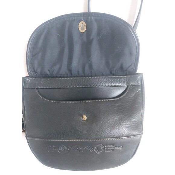 FOSSIL BLACK Leather Crossbody Adjustable Strap Messenger Bag Purse 75082 - Picture 8 of 9